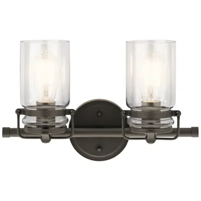 Kichler Brinley 10" High Olde Bronze 2-light Wall Sconce