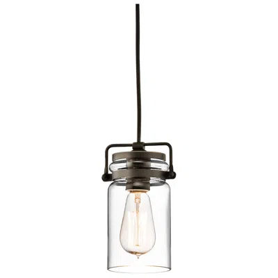 Kichler Brinley 4 3/4" Wide Clear Glass Olde Bronze Mini Pendant