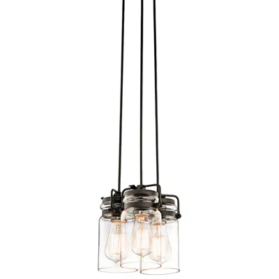 Kichler Brinley 8 1/2" Wide Olde Bronze 3-light Mini Pendant