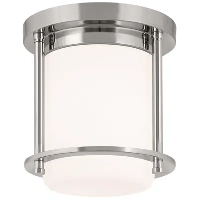 Kichler Brit 7.25 Inch 1 Light Flush Mount In Polished Nickel