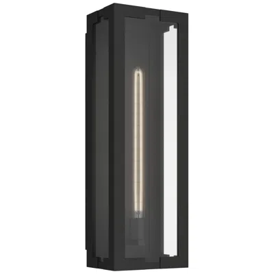 Kichler Calen 24.25" 1-light Outdoor Wall Light Clear Glass Textured Black
