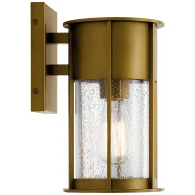 Kichler Camillo 11" High Natural Brass Outdoor Wall Light