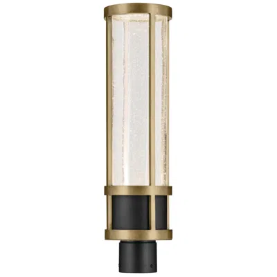 Kichler Camillo 22 1/2" High Black And Brass Led Outdoor Post Light