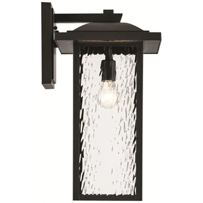 Kichler Capanna 1-light 20-in H Black Hardwired Outdoor Wall Light