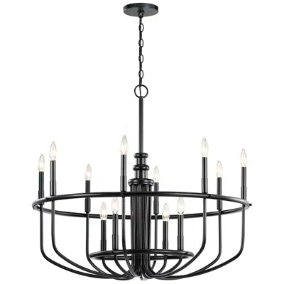 Kichler Capitol Hill 31" Chandelier In Black