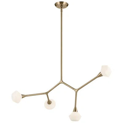 Kichler Cassius 39 1/2"w Champagne Bronze 4-light Chandelier