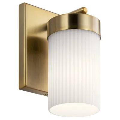 Kichler Ciona 9" High Brushed Natural Brass Wall Sconce