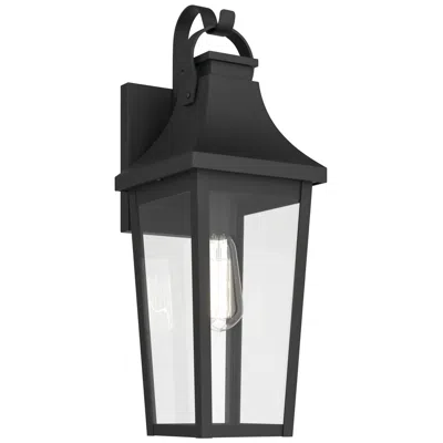 Kichler Cleary 20" 1-light Outdoor Wall Light Clear Glass Textured Black