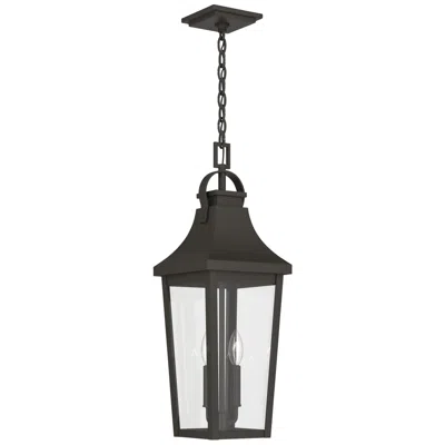 Kichler Cleary 24.75" 2-light Outdoor Pendant Clear Glass Olde Bronze