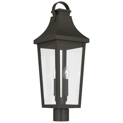 Kichler Cleary 25.25" 2-light Outdoor Post Light Clear Glass Olde Bronze