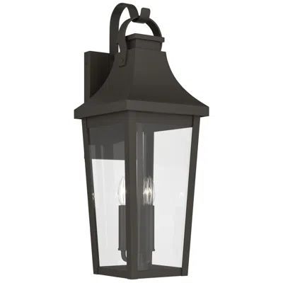 Kichler Cleary 30" 3-light Outdoor Wall Light Clear Glass Olde Bronze