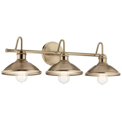 Kichler Clyde 26 1/4"w Champagne Bronze 3-light Bath Light