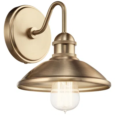 Kichler Clyde 7.5-in 1-light Champagne Bronze Vintage Vanity Light