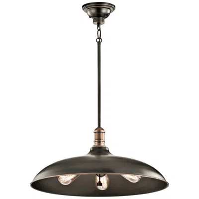 Kichler Cobson 20" Wide Olde Bronze 3-light Dome Pendant