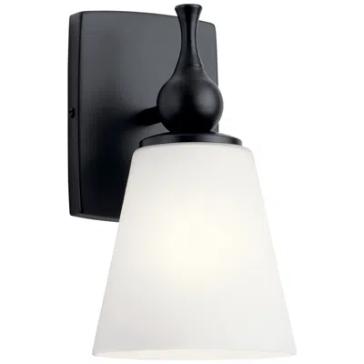 Kichler Cosabella 10 1/2" High Black Metal Wall Sconce