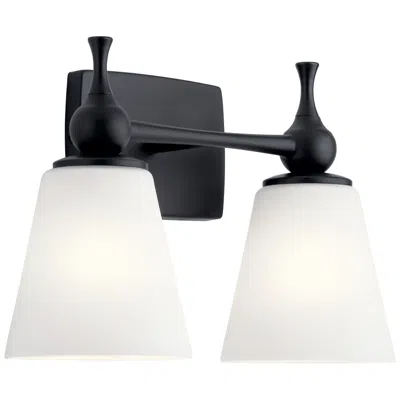 Kichler Cosabella 10 1/4" High 2-light Black Wall Sconce