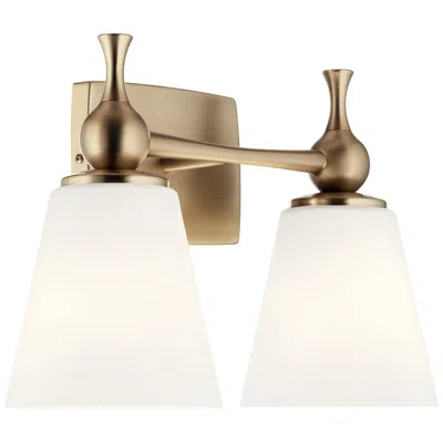 Kichler Cosabella 10 1/4" High Champagne Bronze 2-light Wall Sconce
