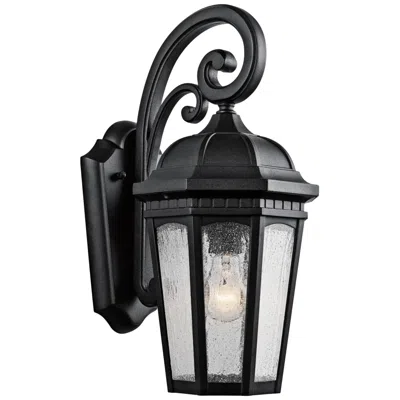 Kichler Courtyard 18" High Black Outdoor Wall Light