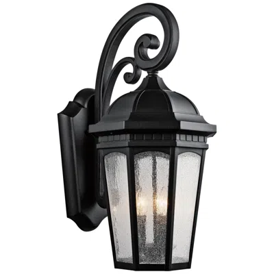 Kichler Courtyard 26 1/2" High Black Outdoor Wall Light
