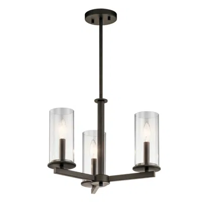 Kichler Crosby 18" Wide Olde Bronze 3-light Chandelier