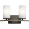 Kichler Crosby 8 3/4" High Olde Bronze 2-light Wall Sconce