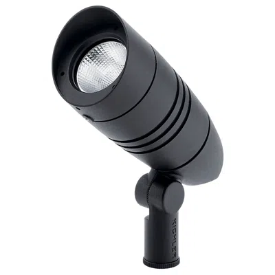 Kichler C-series 5 1/4" High Black Led Outdoor Spot Light