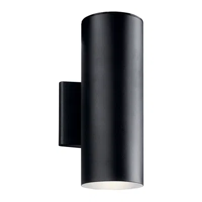 Kichler Cylinder 12 1/4" High Black Climates Led Outdoor Wall Light