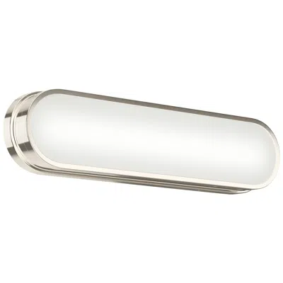 Kichler Daines 18.75" Led Bath Bar With White Glass In Polished Nickel