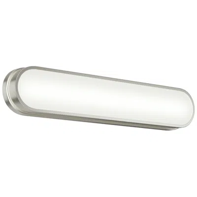 Kichler Daines 24.75" Led Bath Bar With White Glass In Brushed Nickel