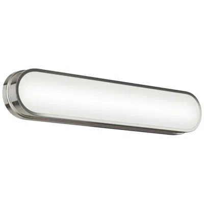 Kichler Daines 24.75" Led Bath Bar With White Glass In Polished Nickel