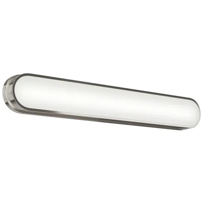 Kichler Daines 32.75" Led Bath Bar With White Glass In Polished Nickel