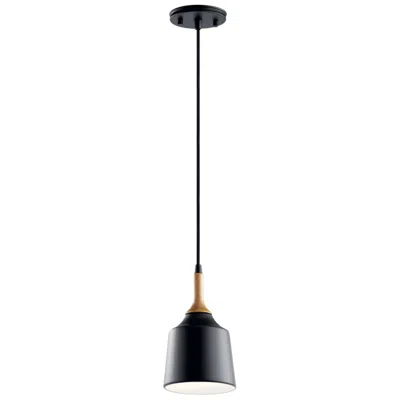 Kichler Danika 5 1/4" Wide Modern Black Metal Mini Pendant Light