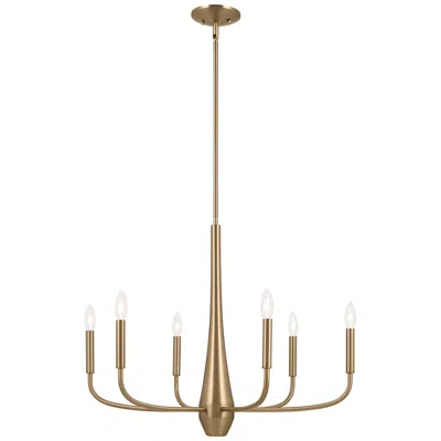 Kichler Deela 28" Wide Champagne Bronze 6-light Chandelier