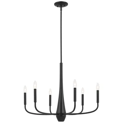 Kichler Deela 28"w 6-light Black Chandelier