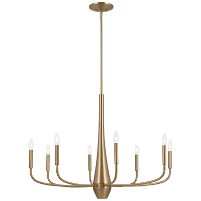 Kichler Deela 36 Inch 8 Light Chandelier In Champagne Bronze