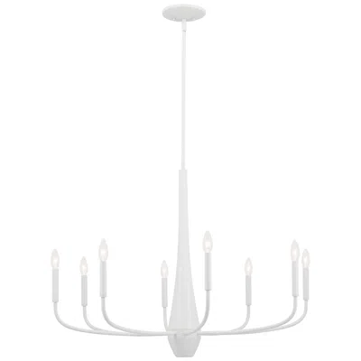 Kichler Deela 36 Inch 8 Light Chandelier In White