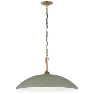 Kichler Delarosa 24.25" 1-light Heritage Green And Champagne Bronze Pendant