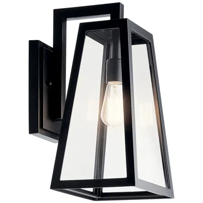 Kichler Delison 16 3/4" High Black Outdoor Wall Light