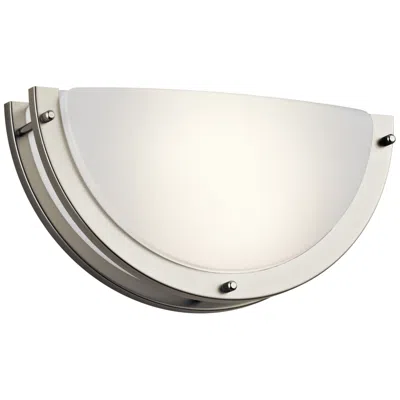 Kichler Demilune 6" High Brushed Nickel Led Wall Sconce