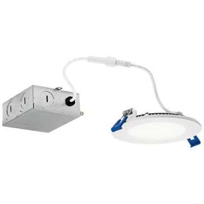 Kichler Direct To Ceiling Textured White 4in Slim Downlight 2700k