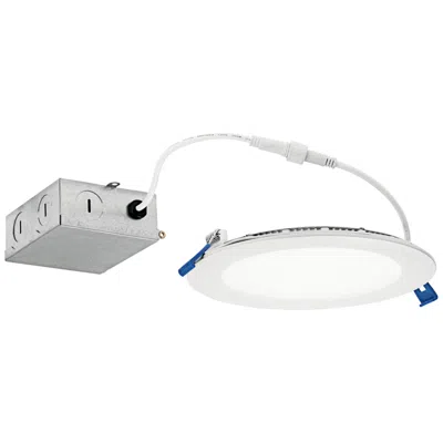 Kichler Direct To Ceiling Textured White 6in Slim Downlight 2700k