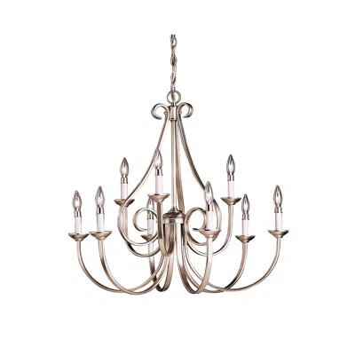 Kichler Dover 32 1/2" Wide Brushed Nickel 9-light Chandelier