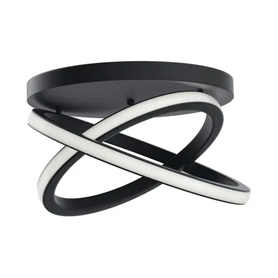 Kichler Elan Caputo Matte Black Flush Mount