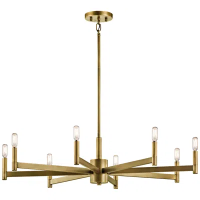 Kichler Erzo 35 1/2" Wide Natural Brass 8-light Chandelier