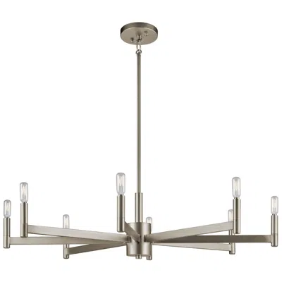Kichler Erzo 35 1/2" Wide Satin Nickel 8-light Chandelier