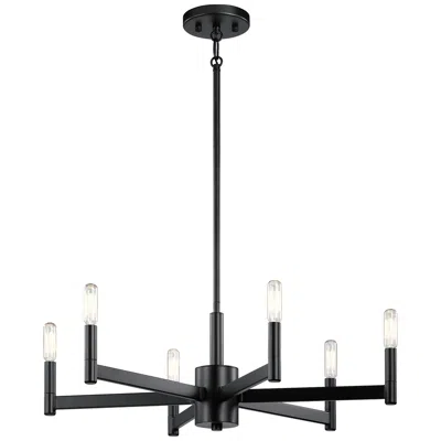 Kichler Erzo 6 Light Chandelier Black
