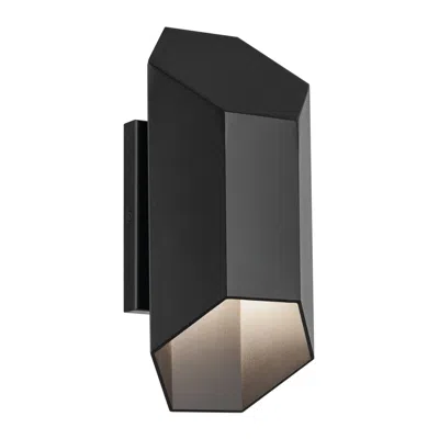 Kichler Estella 12" Led Modern Black Dark Sky Outdoor Wall Light