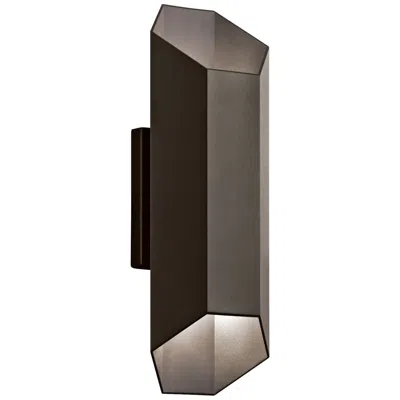 Kichler Estella 16 1/2"h Bronze Led Outdoor Wall Light