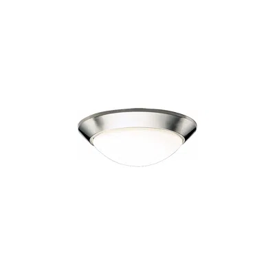 Kichler Etched Glass Dome Nickel 16 1/2" Wide Ceiling Light