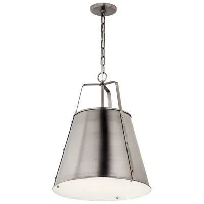 Kichler Etcher 18" Wide 2-light Classic Pewter Pendant Light